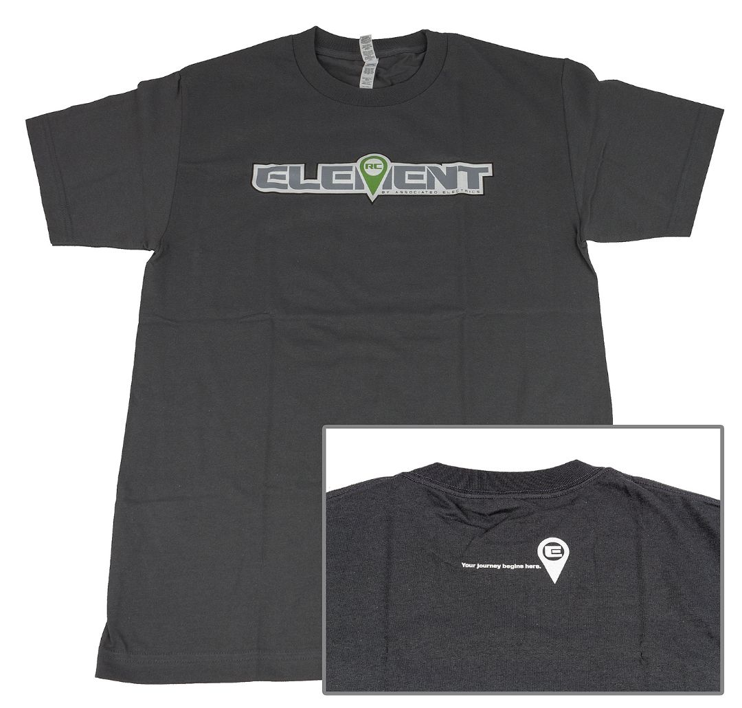 Element RC Logo T-Shirt, gray, 5XL