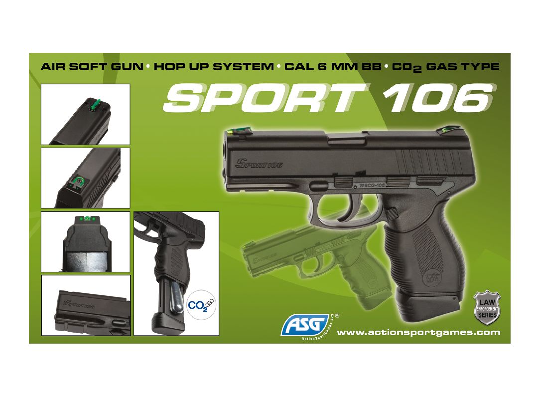 ASG Sport 106 CO2 Handgun - Black