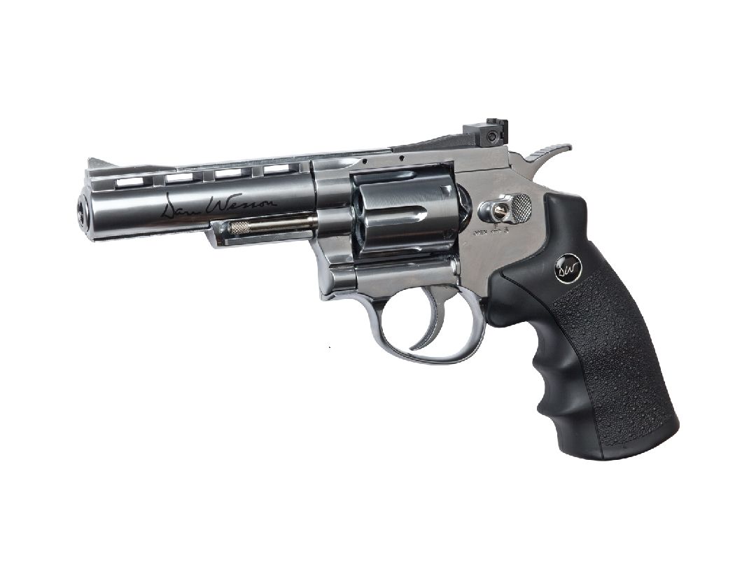 ASG Dan Wesson 4" Silverver CO2 Handgun - Silver - Click Image to Close