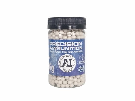 ASG Airsoft BB, 0,36g - 1000 pcs. in bottle, white