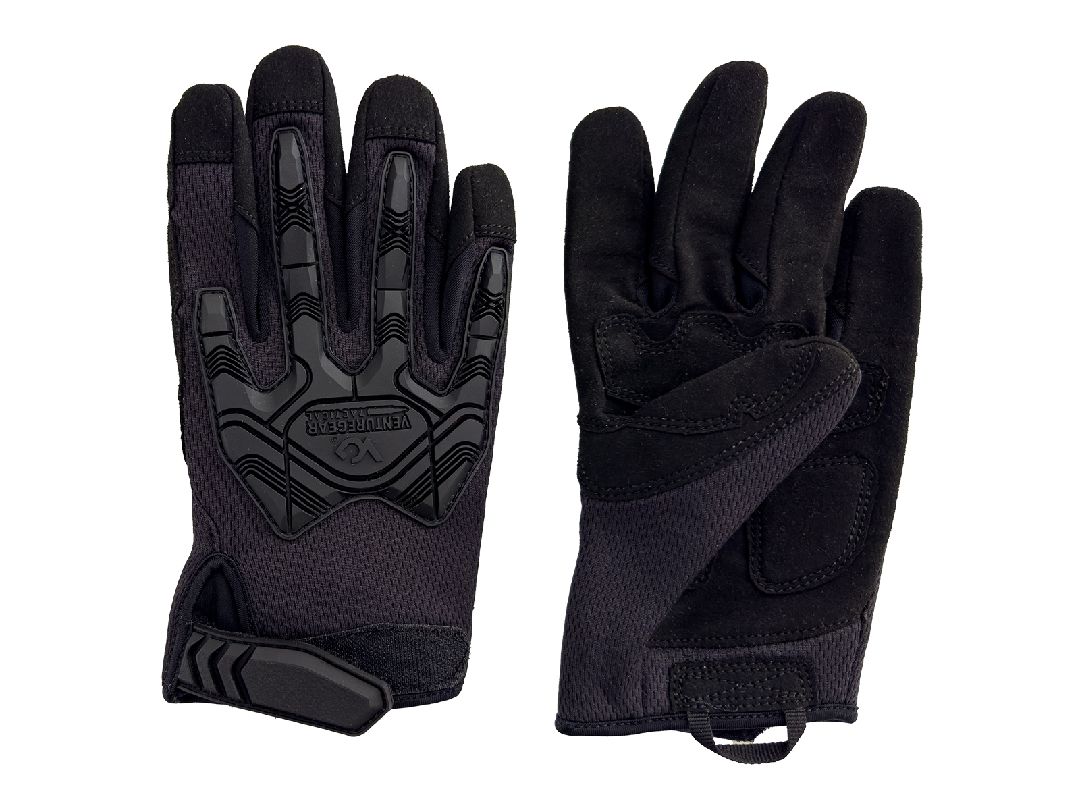 Pyramex Gloves, Venture Gear, Impact, Size S, Black