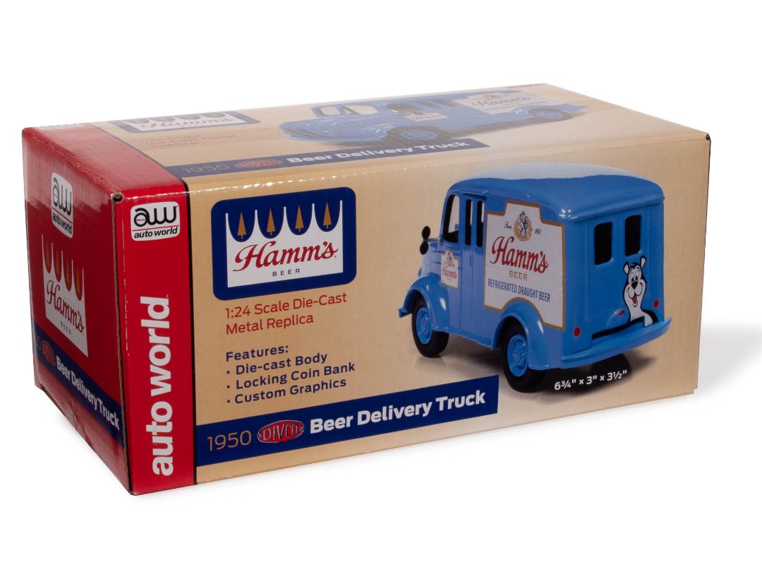 Auto World 1/24 1950 Divco Delivery Truck Hamms Beer