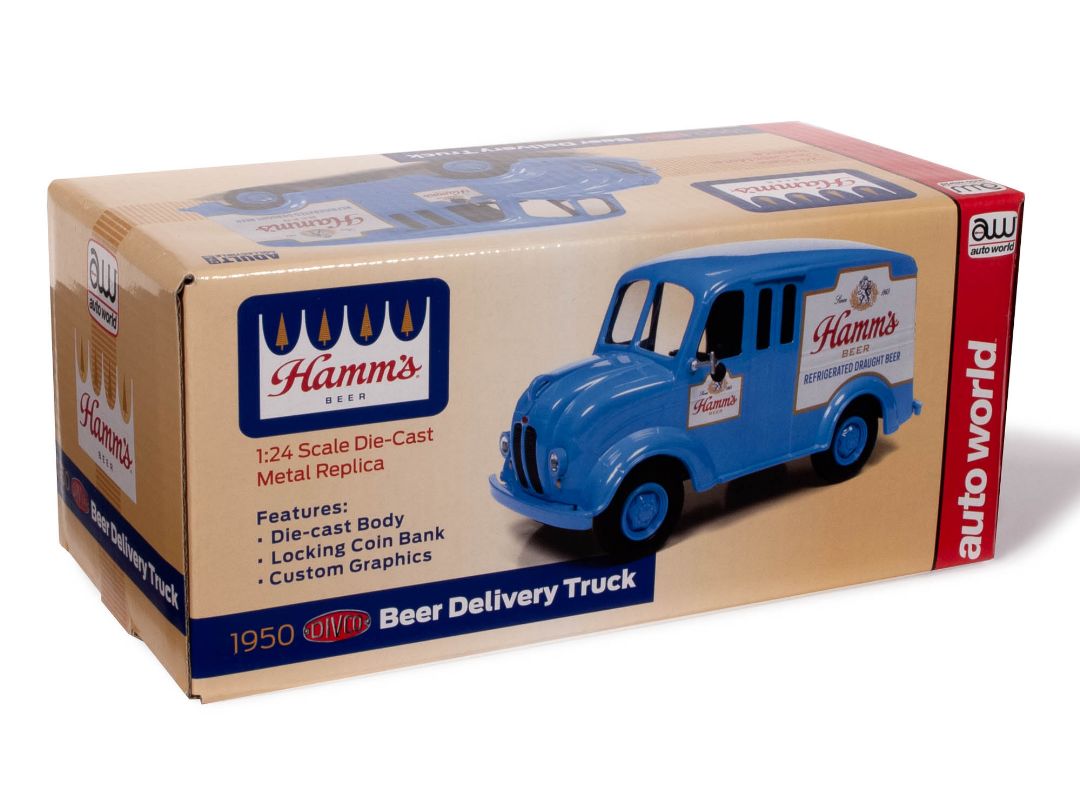 Auto World 1/24 1950 Divco Delivery Truck Hamms Beer