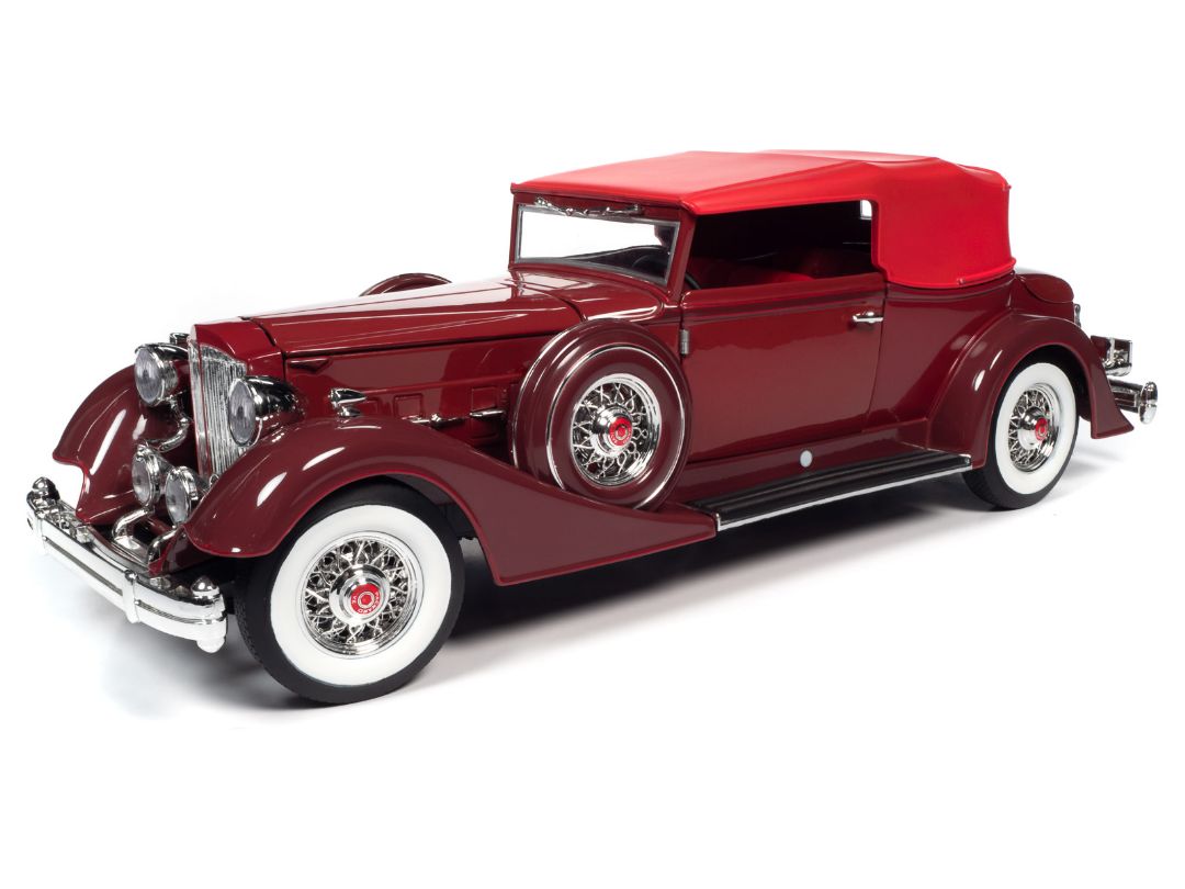 Auto World 1/18 1934 Packard V12 Victoria Soft Top - Red