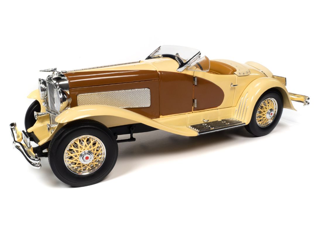 Auto World 1/18 1935 Duesenberg SSJ Speedster - Yukon Gold & Chocolate Brown