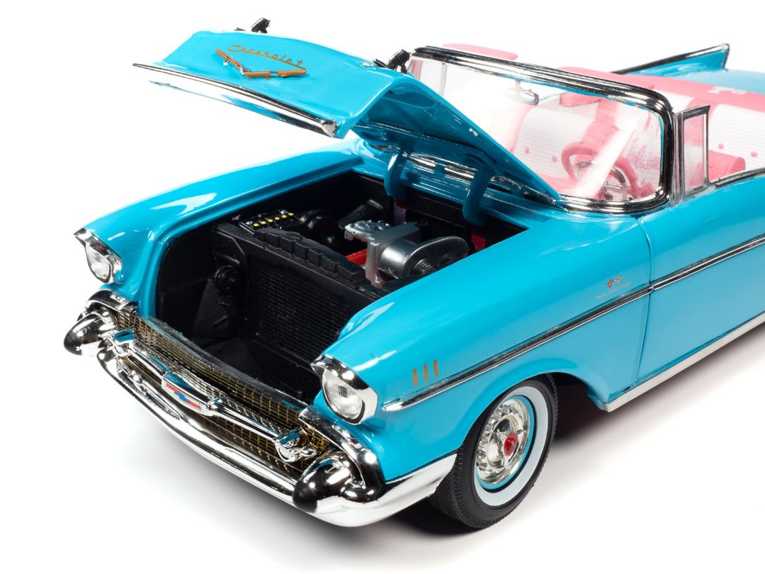 Auto World 1/18 Barbie 1957 Chevy Bel Air - Aqua Blue