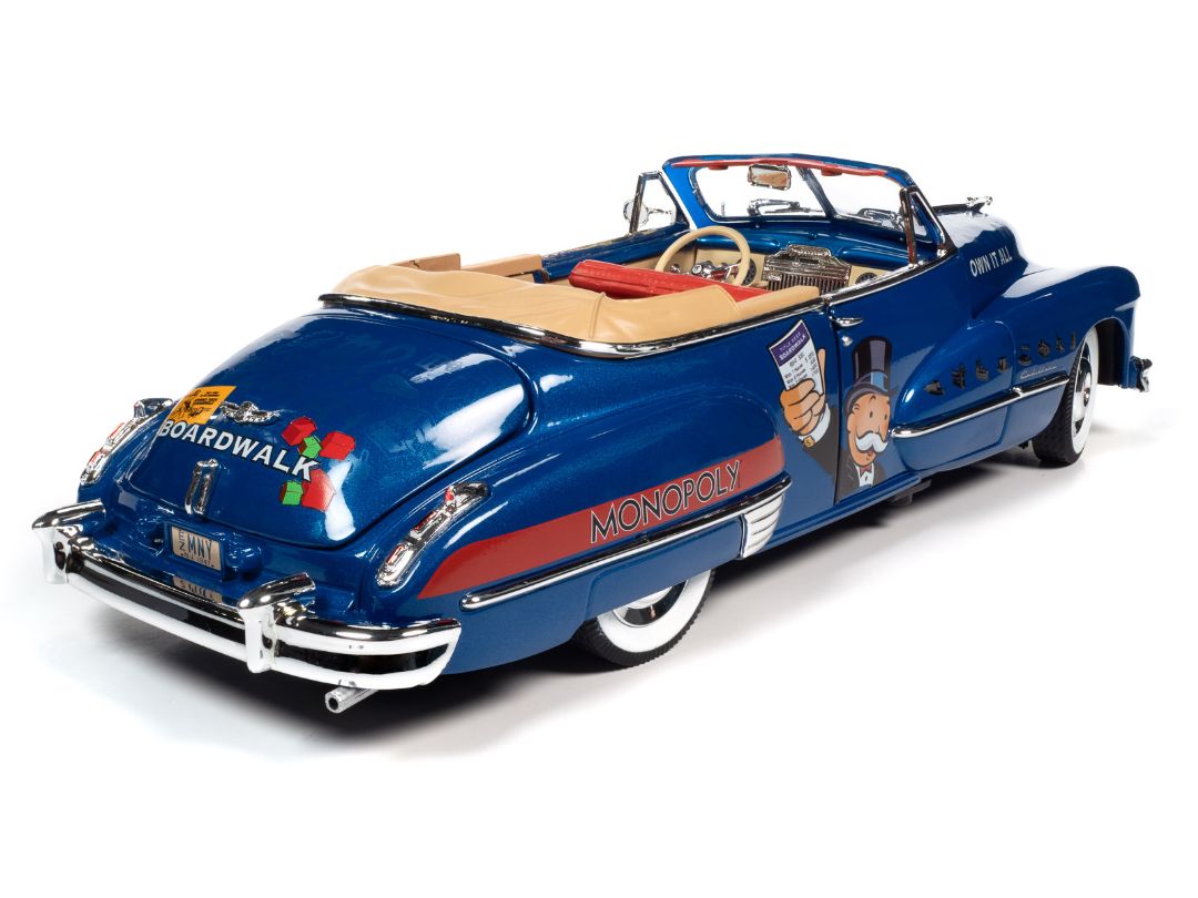 Auto World 1/18 Monopoly 1947 Cadillac Convertible with Figure