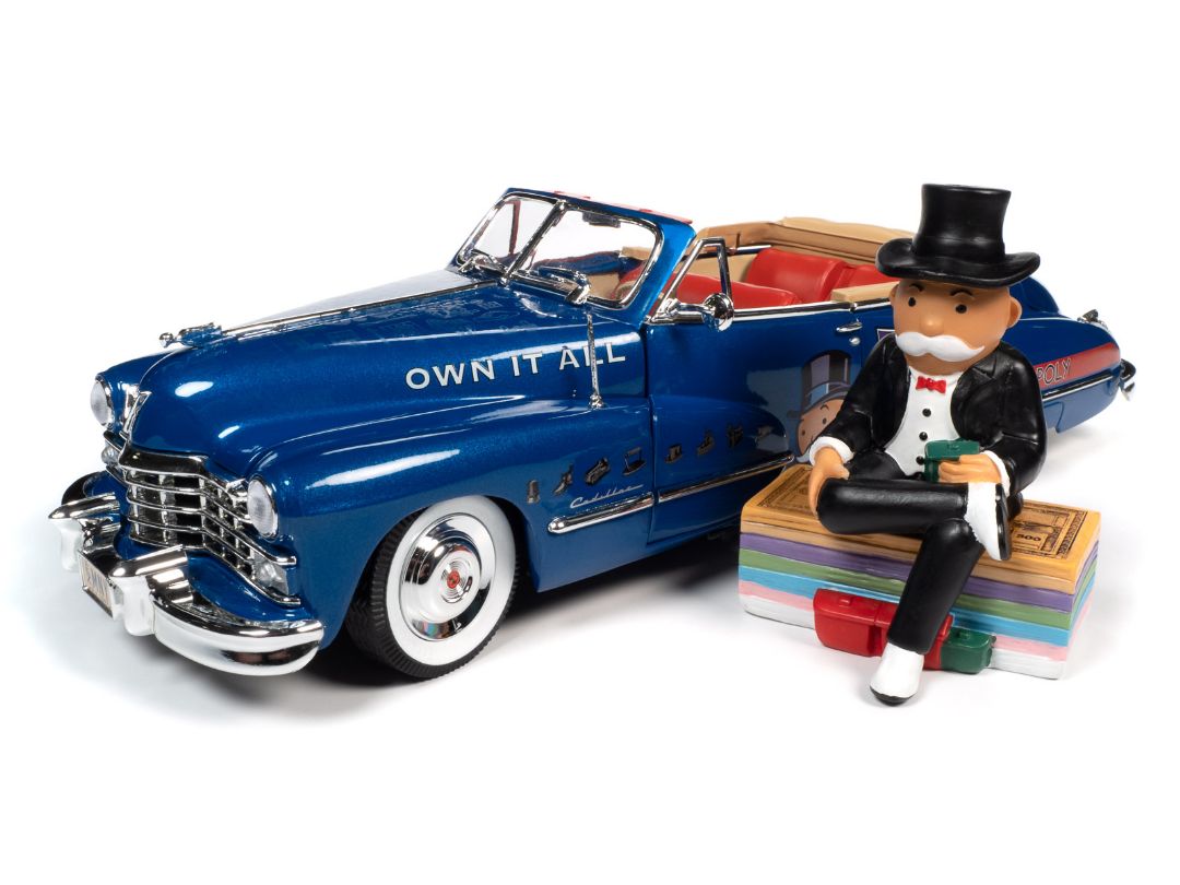 Auto World 1/18 Monopoly 1947 Cadillac Convertible with Figure