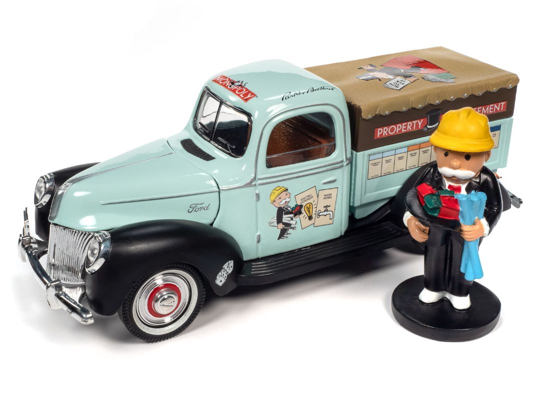 Auto World 1/18 Monopoly 1940 Ford Property Management Truck