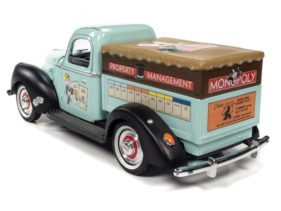 Auto World 1/18 Monopoly 1940 Ford Property Management Truck