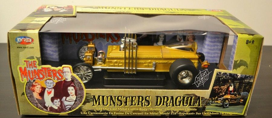 Auto World 1/18 The Munsters Drag-u-la Limited Edition Butch Patrick Signature