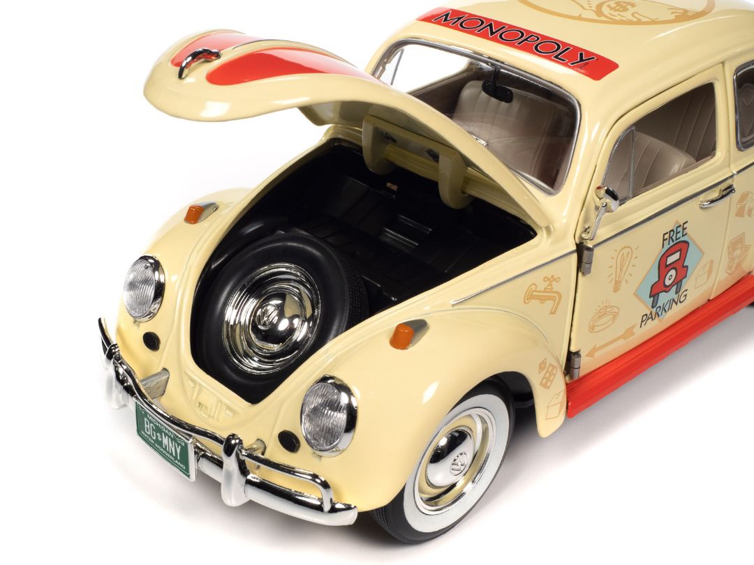 Auto World 1/18 1963 Volkswagen Beetle Monopoly Free Parking