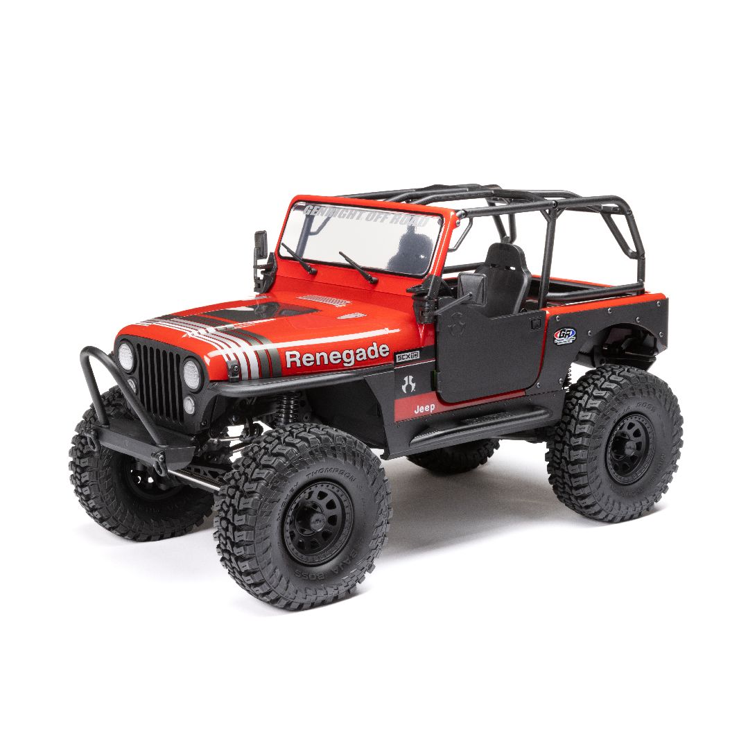 Axial 1/10 SCX10 III Jeep CJ-7 4X4 RTR Brushed Crawler - Red Axial 1/10 SCX10 III Jeep CJ-7 4X4 RTR Brushed Crawler - Red