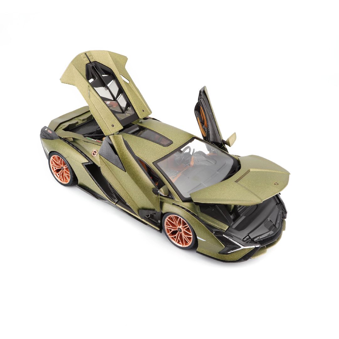 Bburago 1/18 Lamborghini Sián FKP37 (Metallic Matte Green)