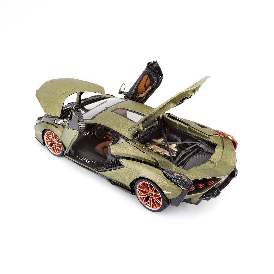 Bburago 1/18 Lamborghini Sián FKP37 (Metallic Matte Green)