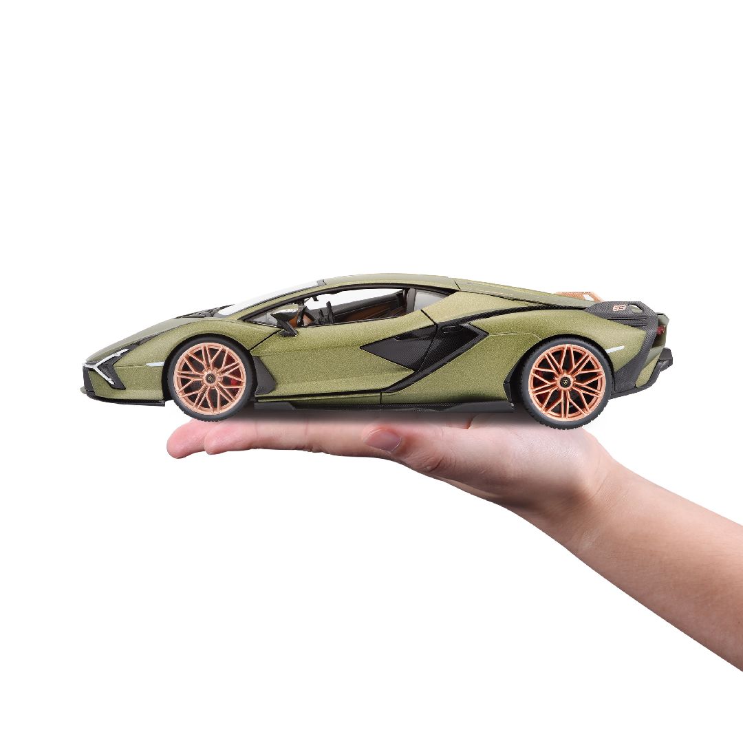 Bburago 1/18 Lamborghini Sián FKP37 (Metallic Matte Green)