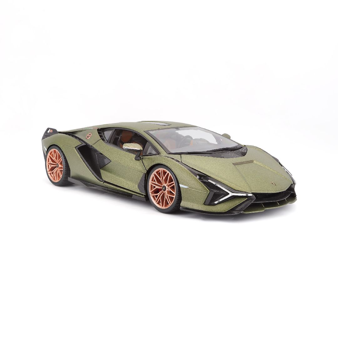 Bburago 1/18 Lamborghini Sián FKP37 (Metallic Matte Green)