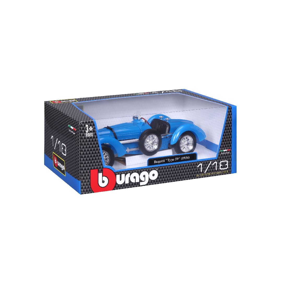 Bburago 1/18 Bugatti Type 59 (Blue)