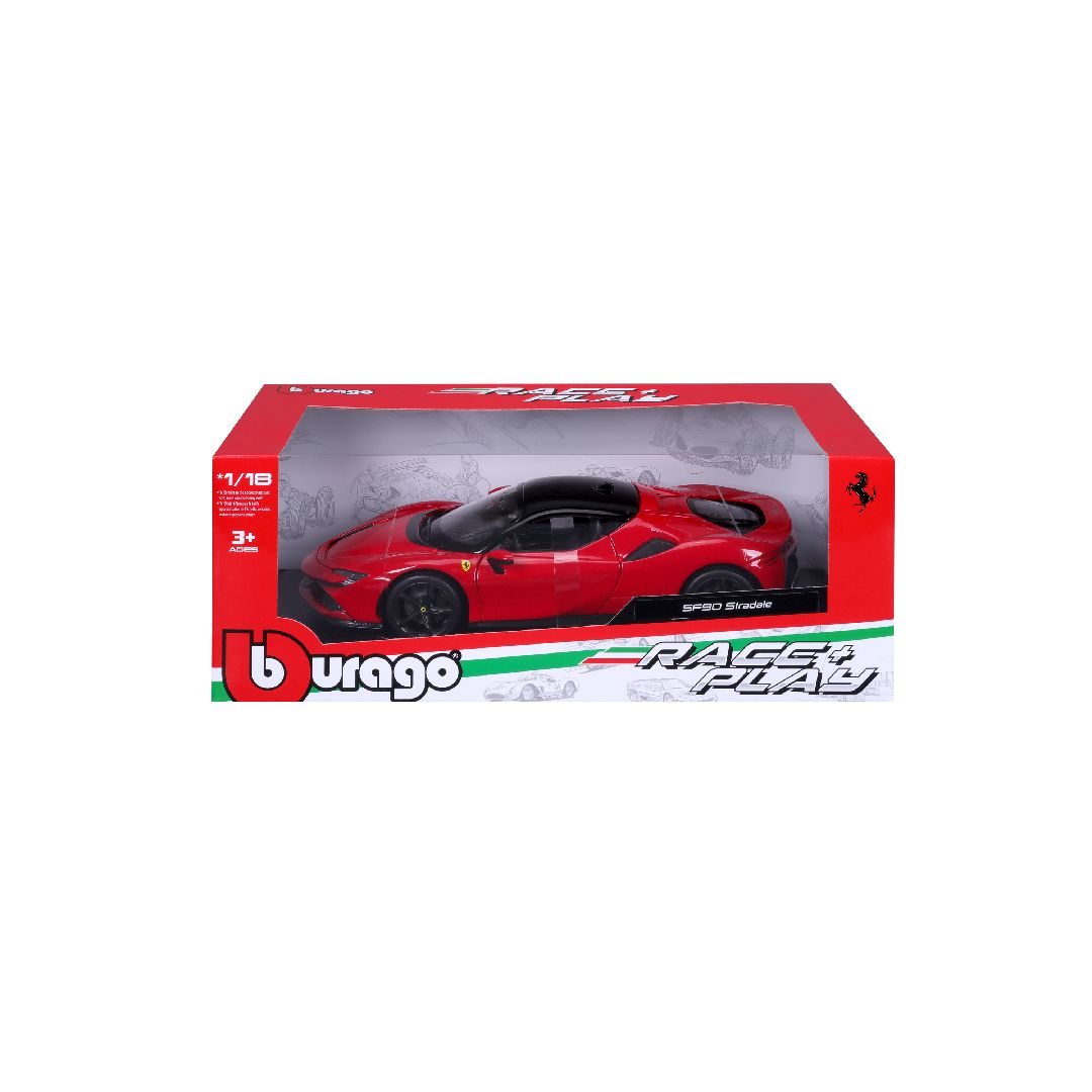 Bburago 1/18 R&P Ferrari SF90 Stradale (Red)