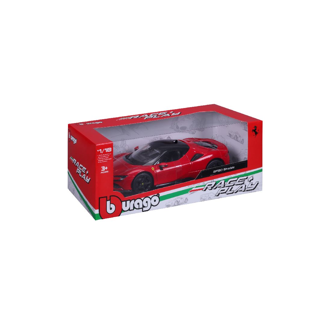 Bburago 1/18 R&P Ferrari SF90 Stradale (Red)