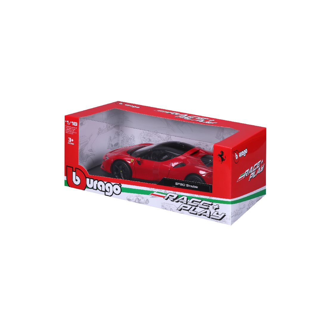 Bburago 1/18 R&P Ferrari SF90 Stradale (Red)