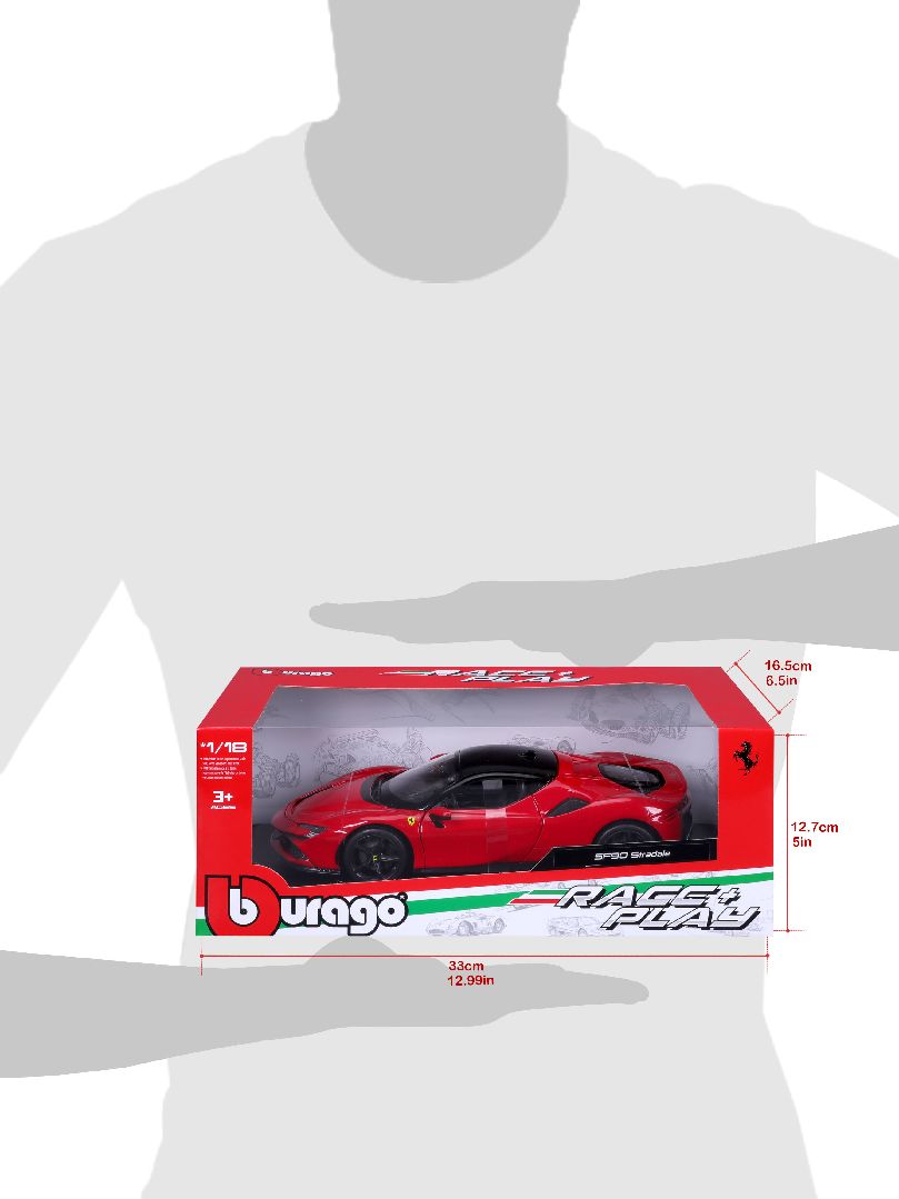 Bburago 1/18 R&P Ferrari SF90 Stradale (Red)