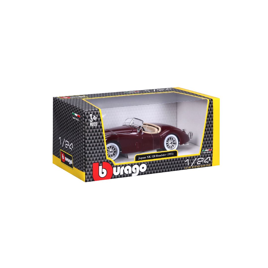 Bburago 1/24 Jaguar XK 120 Roadster (1951) (Red)