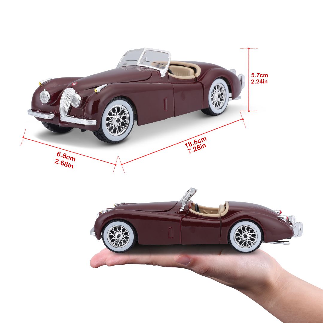 Bburago 1/24 Jaguar XK 120 Roadster (1951) (Red)