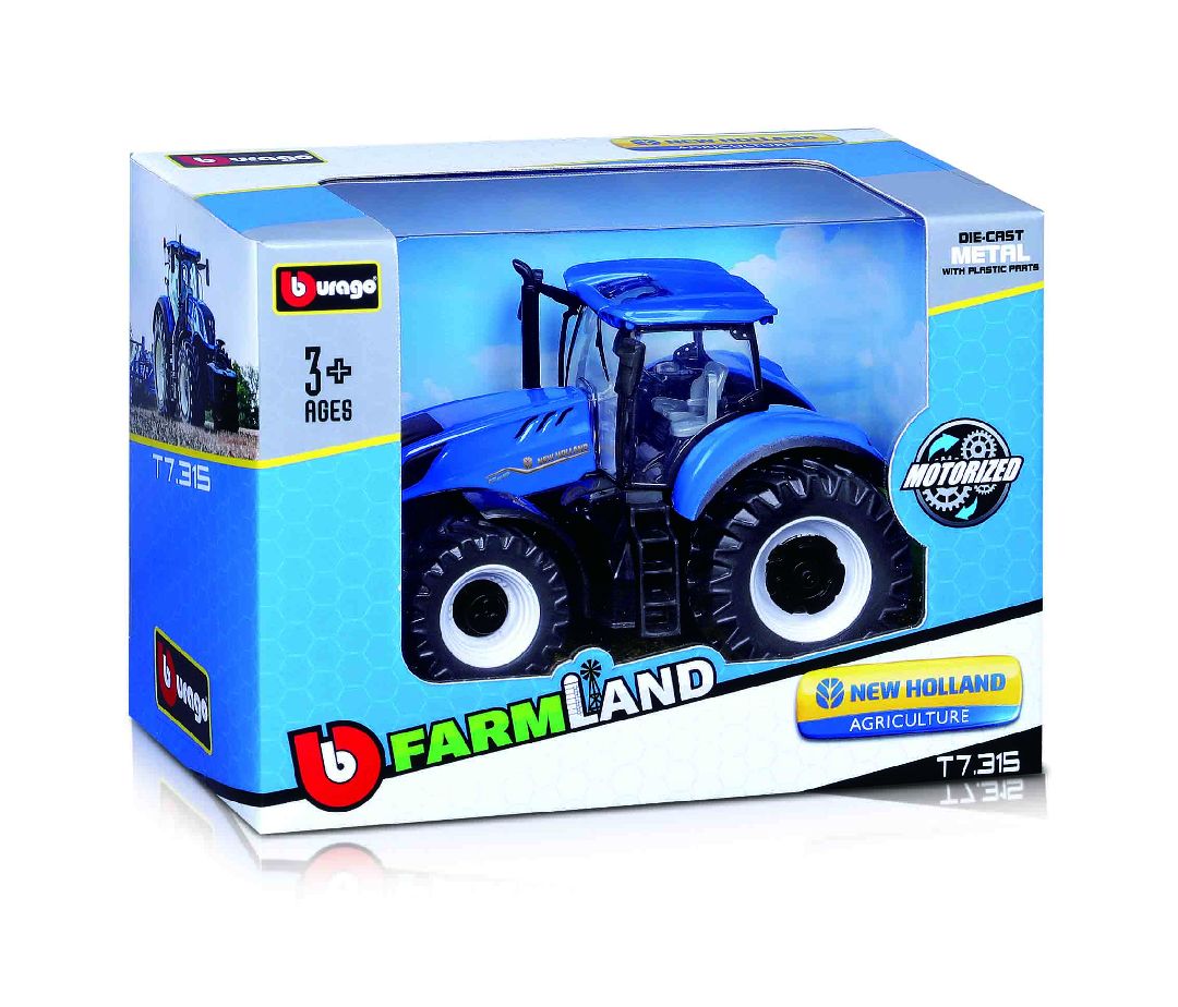 Bburago Farmland 10cm Moto. Tractor Asmt. (24 Pack)