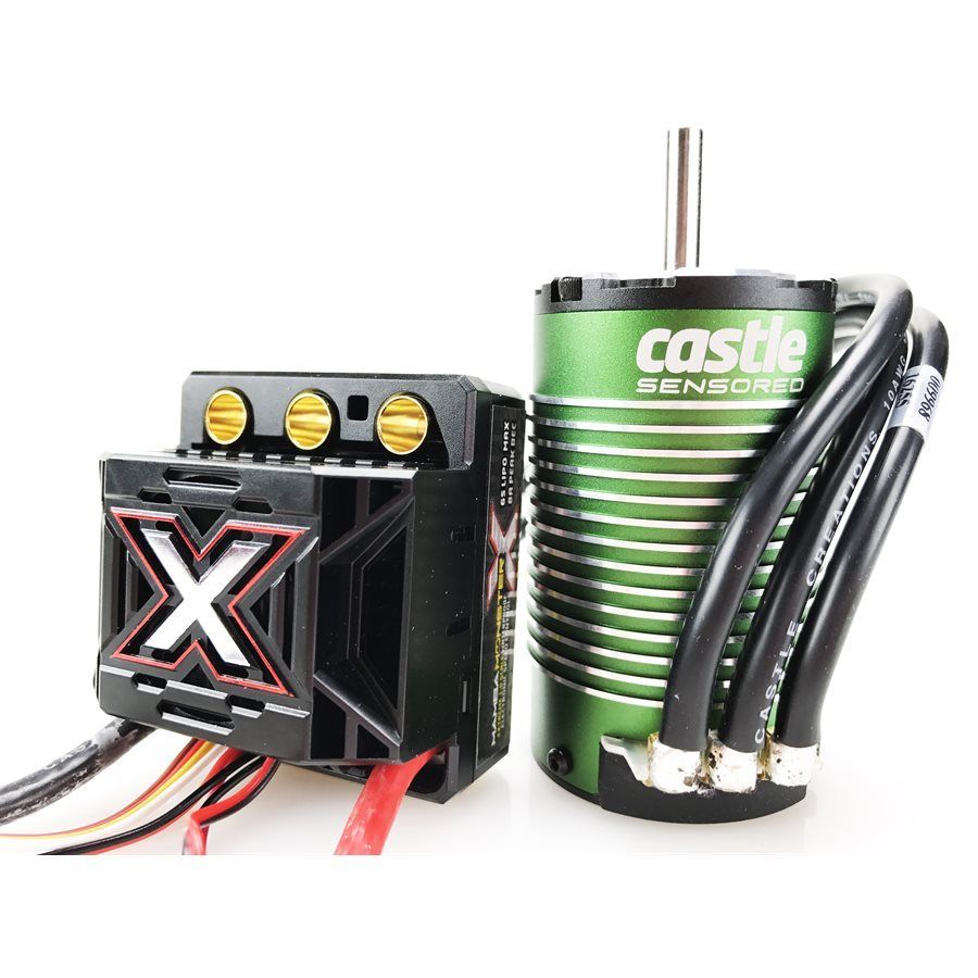 Castle Creations Monster X 25.2V ESC, 8A PEAK BEC w/ 1512-2650KV V2 Sensored Motor