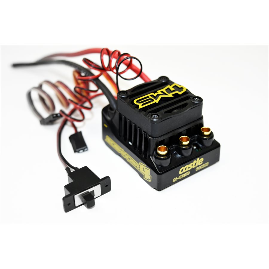 Castle SW4, 12.6v, 2a BEC, WP Sensorless ESC w/ 1406-6900 Motor