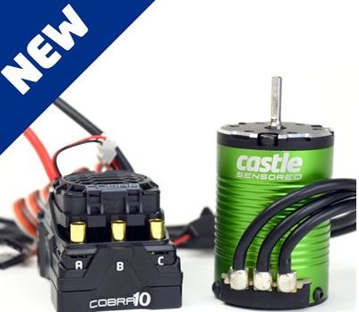 Castle Creations Cobra 10 6S Max, 25.2V Max, 8A PEAK BEC w/1406-6900KV Sensored Motor