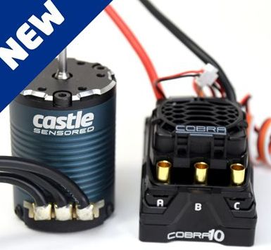 Castle Creations Cobra 10 6S Max, 8A BEC w/1406-1900KV