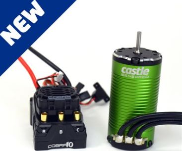 Castle Creations Cobra 10 6S Max, 25.2V Max, 8A PEAK BEC w/1415-2400KV Sensored Motor