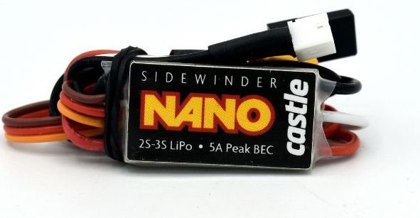 Castle Creations Sidewinder Nano Micro PnP ESC, 12.6V - Click Image to Close