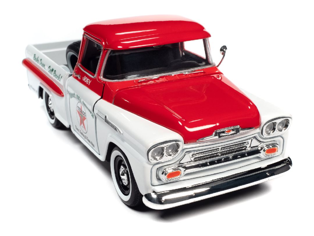 Auto World 1/24 Texaco 1958 Chevy Apache Fleetside PU (#40)