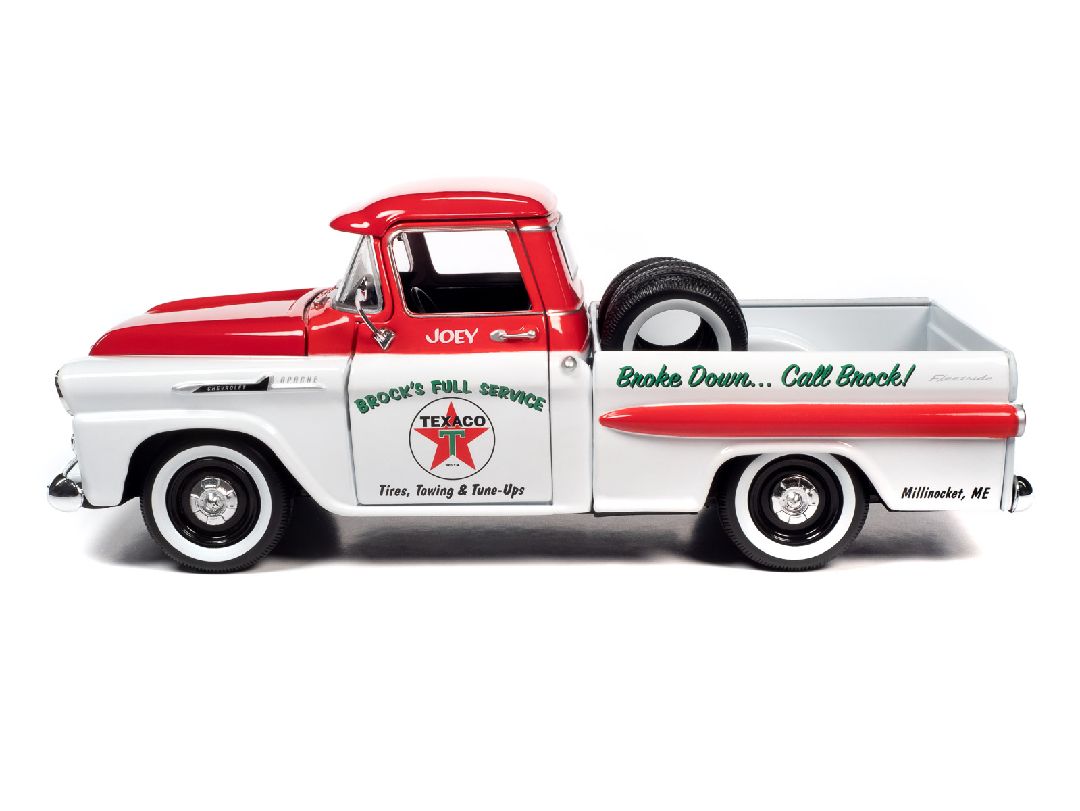 Auto World 1/24 Texaco 1958 Chevy Apache Fleetside PU (#40)