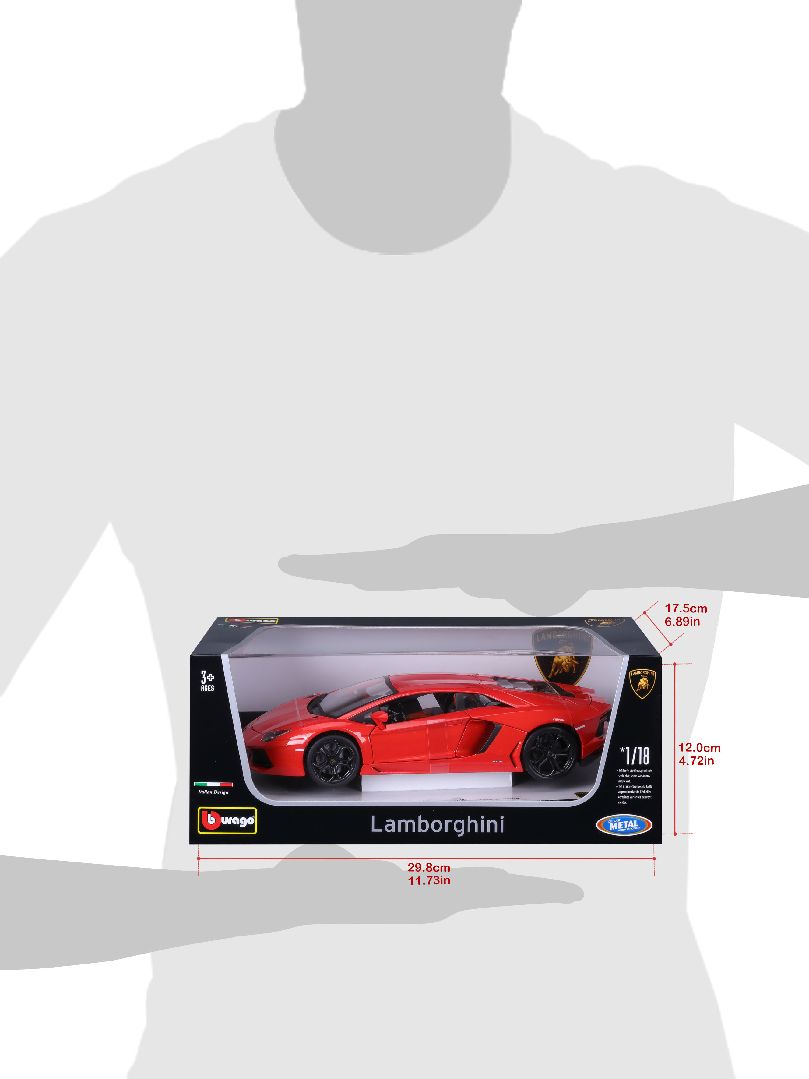 Damaged Box - Bburago 1/18 Aventador LP 700-4 (Metallic Orange)