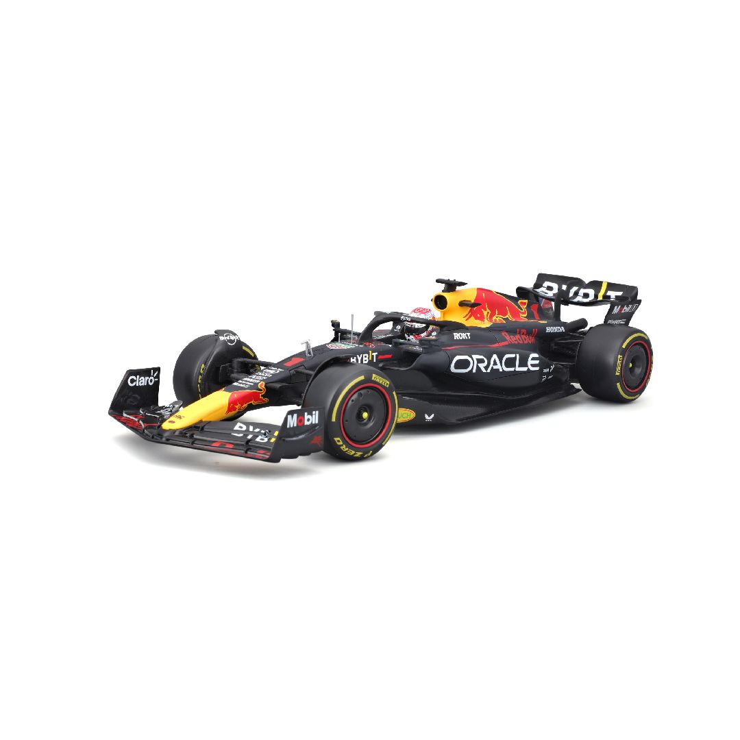 DBOX -Bburago 1/18 Red Bull RB19 (2023) w/driver (Verstappen #1)