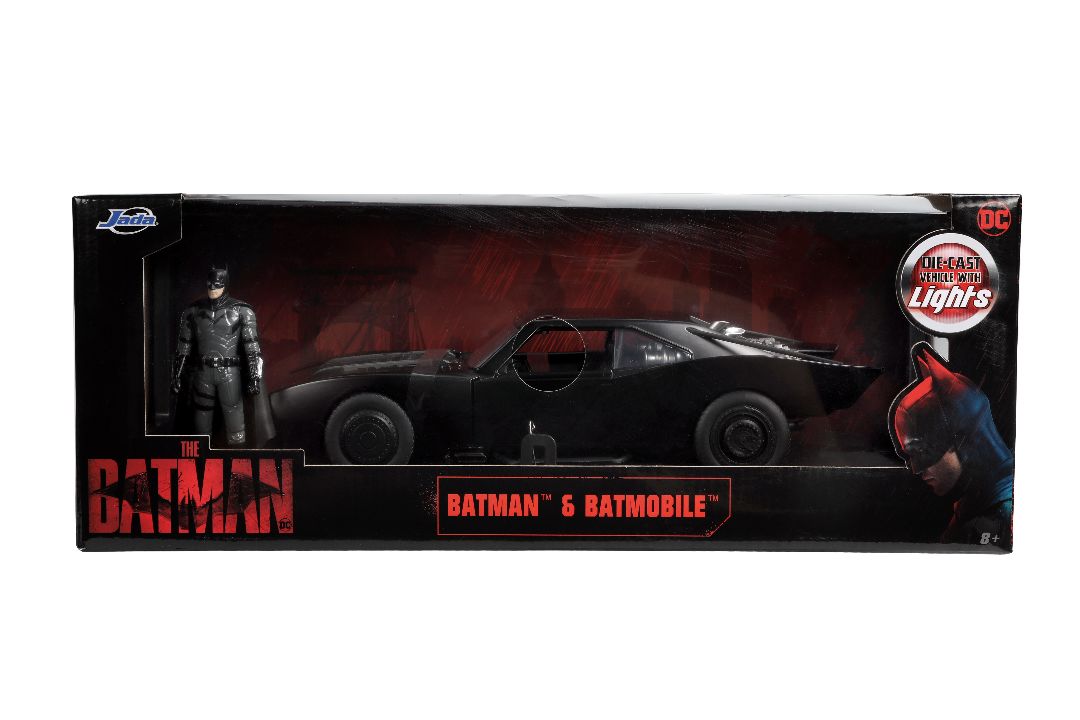 Damage Box - Jada 1/18 "Hollywood Rides" 2022 Batmobile w/Batman