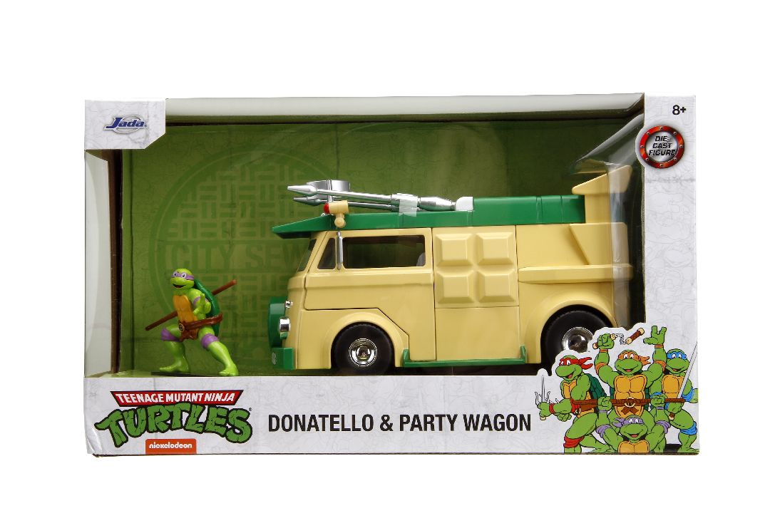 Damaged Box - Jada 1/24 "Hollywood Rides" TMNT Wagon w/Donatello