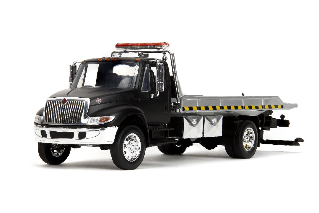 Damaged Box- Jada 1/24 International Flatbed Tow Truck - Black