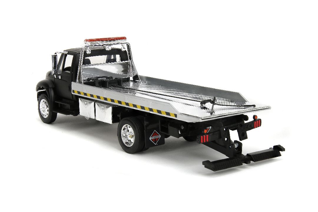 Damaged Box- Jada 1/24 International Flatbed Tow Truck - Black