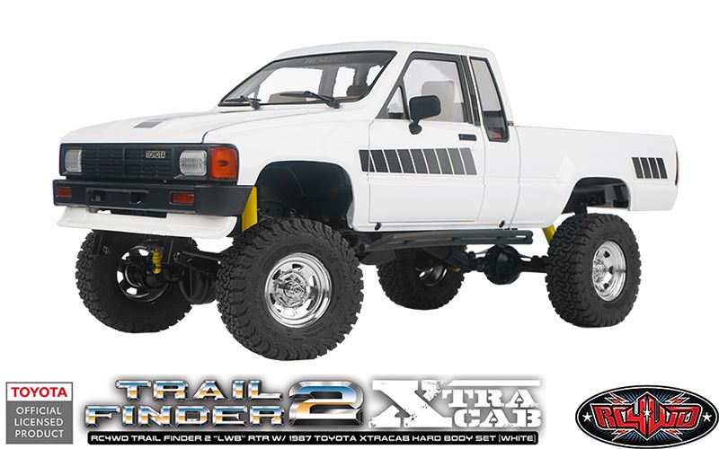 RC4WD Trail Finder 2 RTR LWB w/1987 Toyota Xtracab (White) - Click Image to Close