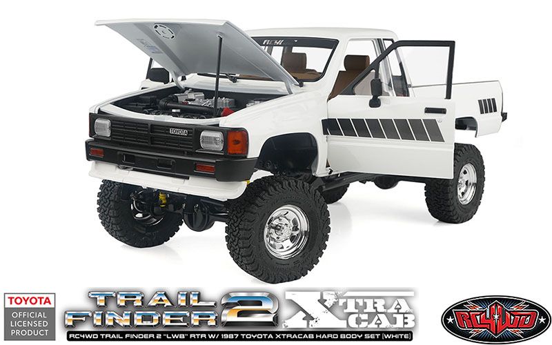 RC4WD Trail Finder 2 RTR LWB w/1987 Toyota Xtracab (White)