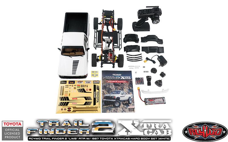 RC4WD Trail Finder 2 RTR LWB w/1987 Toyota Xtracab (White)