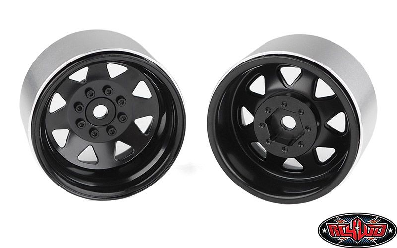 DBOX - RC4WD 8 Lug DeepDish Wagon 1.9" Steel Beadlock (Black)(4)