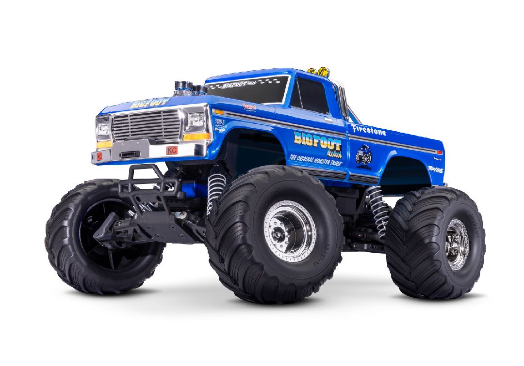 Traxxas 1/10 BIGFOOT No. 1 BL-2S HD Clipless - Blue - Click Image to Close