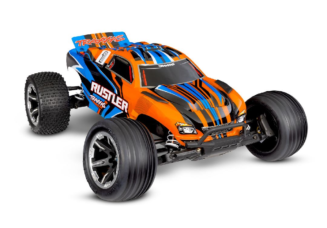 Traxxas Rustler 1/10 Stadium Truck Extreme Heavy Duty - Orange - Click Image to Close