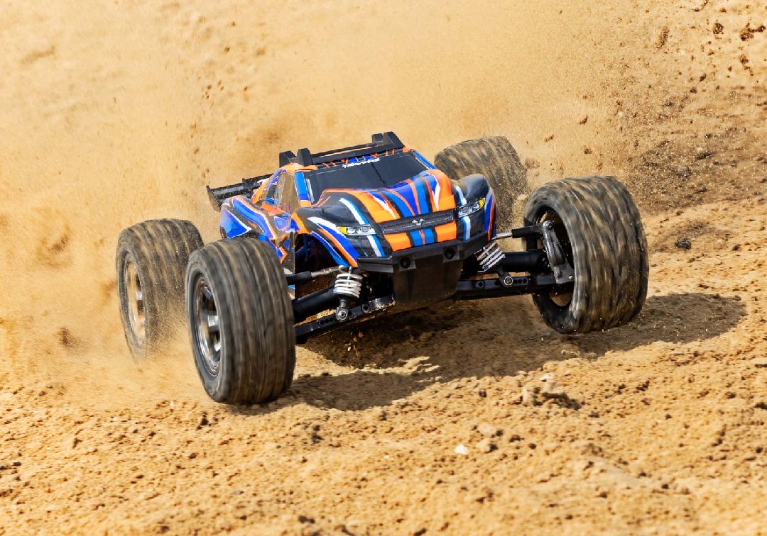 Damaged Box - Traxxas Rustler VXL Brushless 4X4 1/10 - Orange